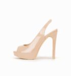 Buckled Platform Patent Stiletto Heels