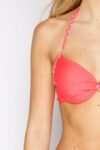 Halter Neck Patterned Tie-Side Bikini