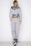 Crop Hoodie Camoflauge Tracksuit Set