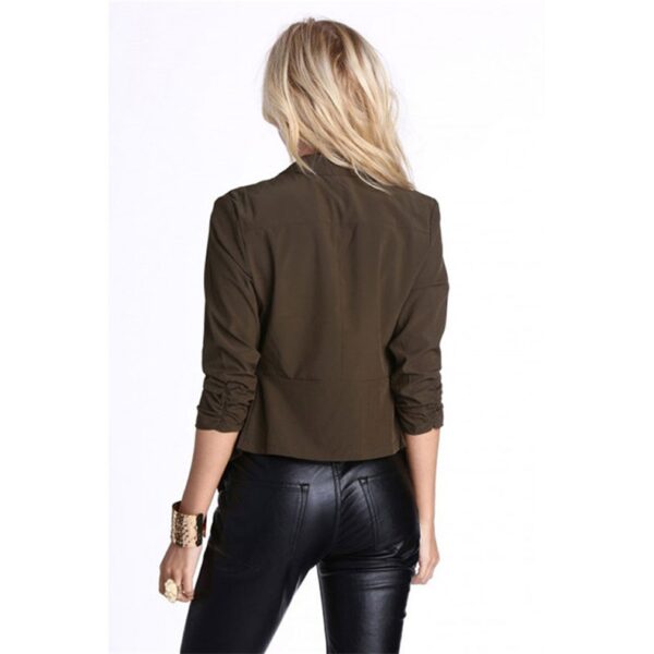 Lightweight 3/4 Sleeve Blazer Jacket 4 692