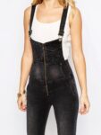 Timeless Black Denim Bib Overalls