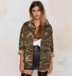 Camouflage Military Long Zip Jacket