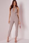 Elegant Backless Tie-Neck Jumpsuit