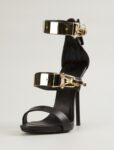 Elegant Metal Buckle High Heel Sandals