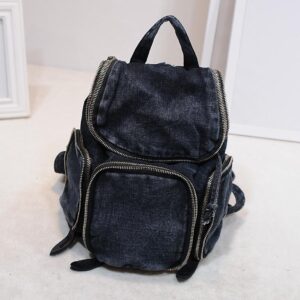 black denim denim women backpack rucksack