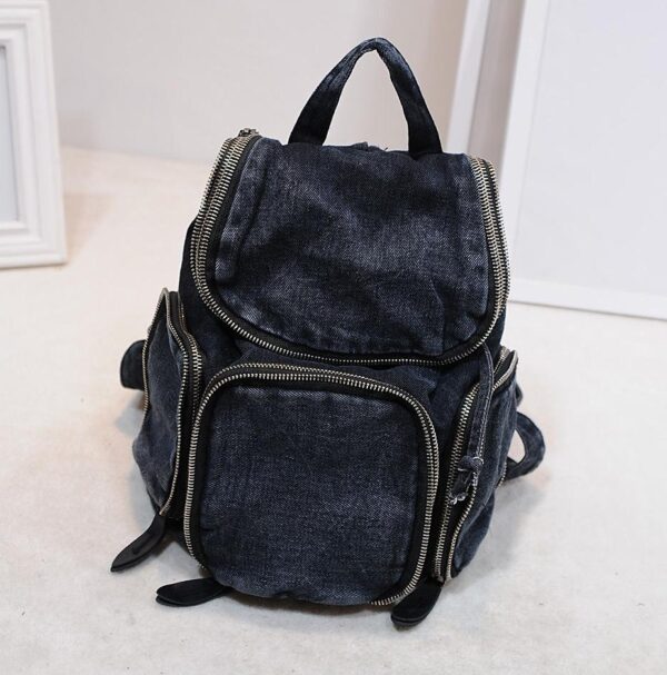 black denim denim women backpack rucksack