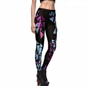 Geometric Printed High Waist Sports Leggings