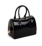 Trendy Metal Zipper Silicone Bag