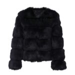 Chic Voluminous Short Faux Fur Puffy Coat