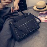 Retro Pocket Vegan Leather Arm Bag