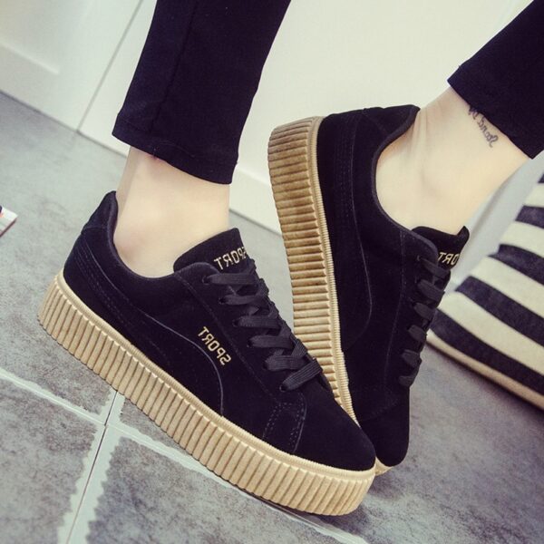 black rihanna design sport shoes