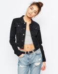 Trendy Crop Metal Buttons Denim Jacket