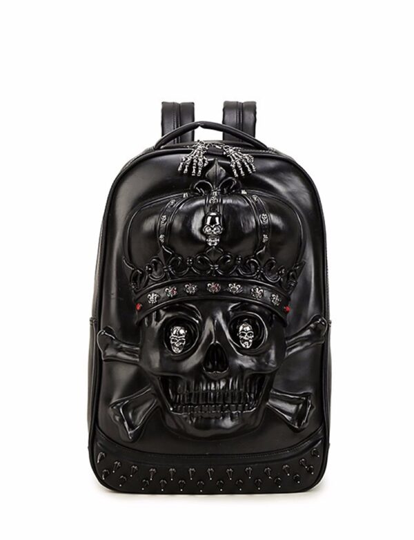 black skull backpack rucksack