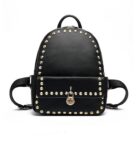 Luxury Studded Lock Detail Genuine Leather Backpack