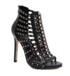Bold Metal Studded Gladiator High Stiletto Heel Sandals
