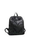 Edgy Soft Genuine Leather Rucksack Metal Studded Backpack