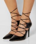 Glossy Patent Thin Strap Stiletto Heels