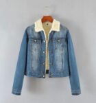 Cozy Blue Muflon Lined Denim Jacket