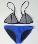 Chic Neon Shoulder Strap Bikini Set
