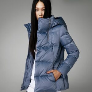 Warm Goose Down Slim Fit Hooded Puffer Jacket