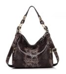 Elegance Snake Print Genuine Leather Shoulder Bag