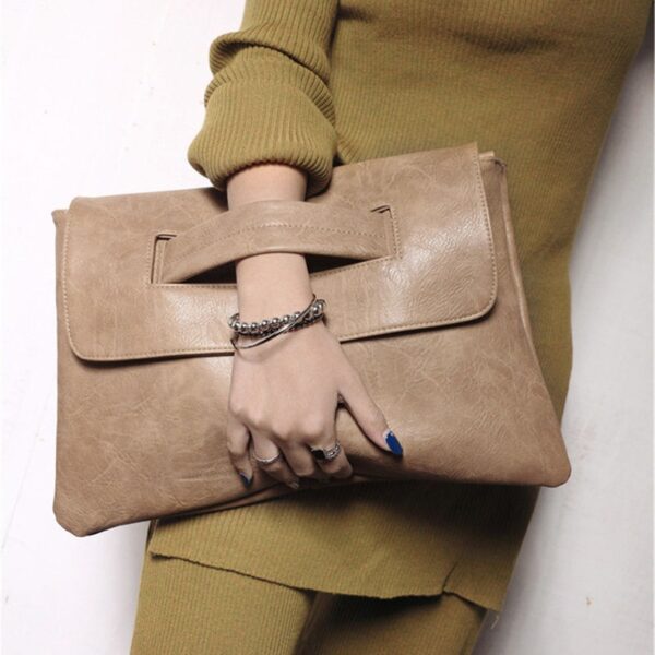 brown snap leather hand shoulder bag