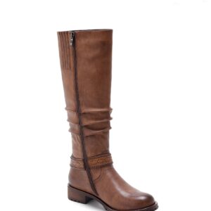 Elegant Strappy Genuine Leather Mid Calf Boots