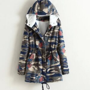 Tactical Camouflage Hooded Cotton Parka Unisex Jacket