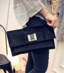 Luxe Velvet Chain Shoulder Bag