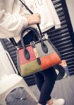 Vibrant Printed Genuine Leather Shoulder Bag