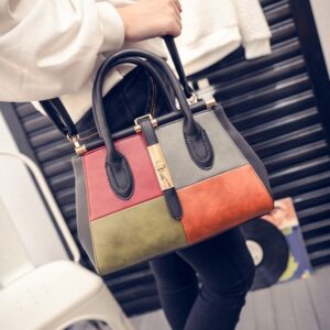 Vibrant Printed Genuine Leather Shoulder Bag