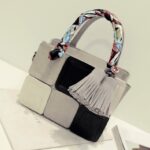 Elegant Plaid Scarf Shoulder Bag