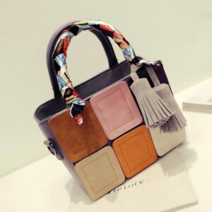 Elegant Plaid Scarf Shoulder Bag