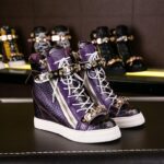Colorful Crystal Diamond Embellished Height-Increasing Sneakers