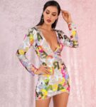 Dazzling Sequin Long Sleeve Mini Dress