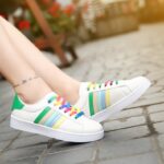 Vibrant Color Pop Lace Chunky Vegan Sneakers
