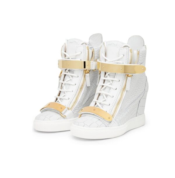 Luxury Crocodile Pattern Genuine Leather Sneakers 4 crocodile skin white sneaker