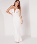 Cross Strap Maxi Evening Dress