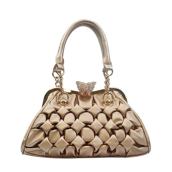 Diamond Butterfly Genuine Leather Handbag 1 custom design bag