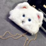 Adorable Plush Cat Hand & Shoulder Bag