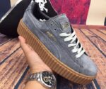 Vibrant Nubuck High Platform Lace-Up Sneakers