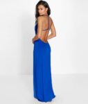 Sensual Deep Open Back Maxi Dress
