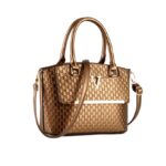 Luxury Embossed Genuine Leather Shoulder Tote Bag