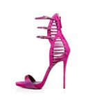 Elegant Slim Suede High Heel Sandals - Multiple Colors