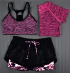 Vibrant 3-Piece 14 Colors Activewear Fitness Set