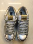 Glitter Luxe Silver Sneaker – Gold Glitter Details