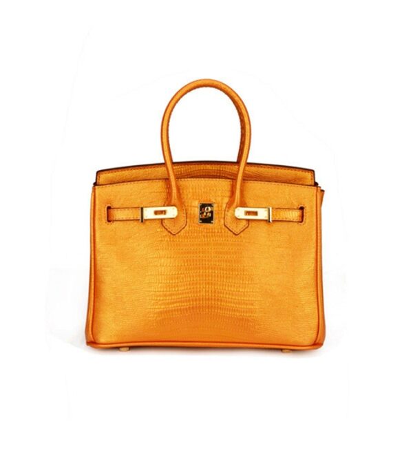 Elegant Genuine Leather Arm Shoulder Bag 1 gold color genuine leather sleeve bag