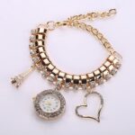 Artificial Diamond Elegant Bracelet Watch