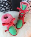 Cozy Luxe Suede Warm Fur Lined Lace Up Snow Boots