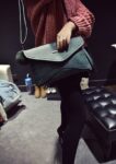 Pom-Pom Detailed Envelope Clutch Bag